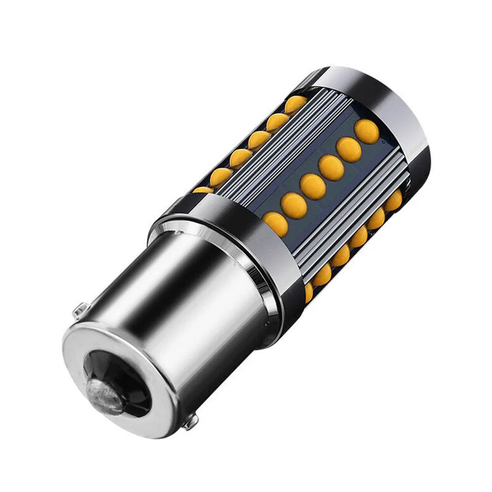 

36 COBs Bulb 3W LED Aluminum Amber BA15S Backup Car Lamp Light Super Bright