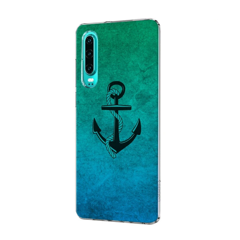 Mobile Phone Case For Huawei Nova 2i 3 3i 4 5i 2 Y5 Y6 Y7 Y9 Prime Mate 10 20 Pro Lite Nautical Anchor Wood | Мобильные телефоны и