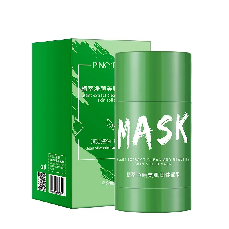

Cleansing Skin Beauty Solid Mask Hydrating Pore Acne Cleanser Green Tea Daub-Type Care Products