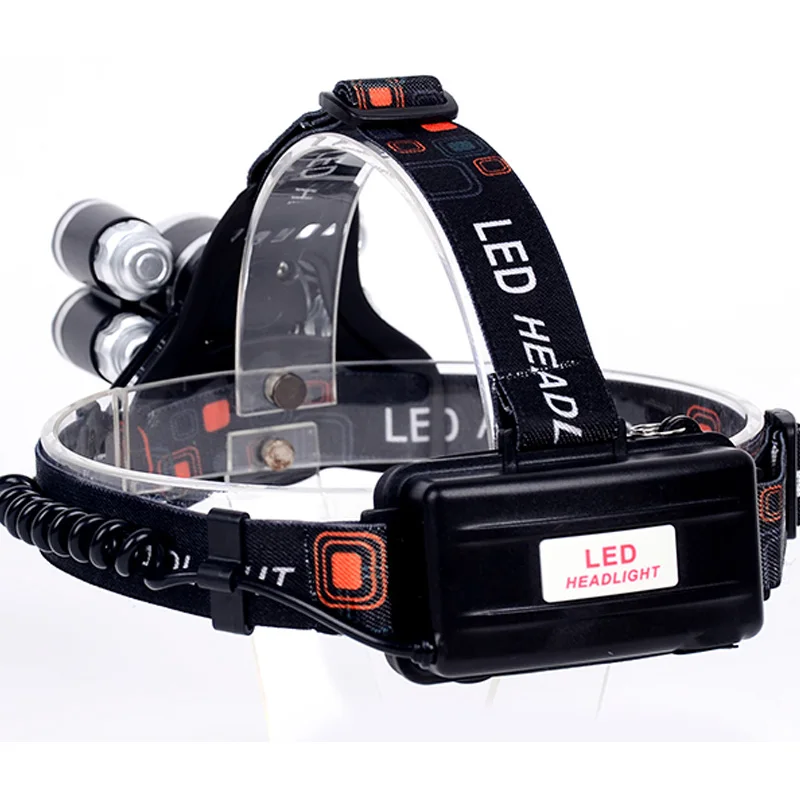 Дропшиппинг 18650 перезаряжаемые водонепроницаемые налобные фонарики фонарик T6