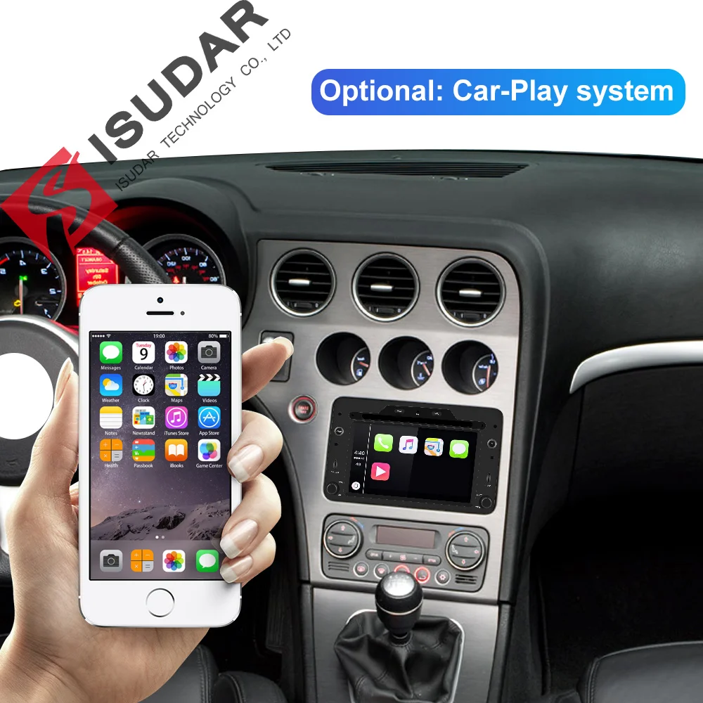 Isudar 1 Din Android 9 Automotivo радио для Alfa/Romeo/Spider/Brera/159 Sportwagon автомобильный мультимедийный