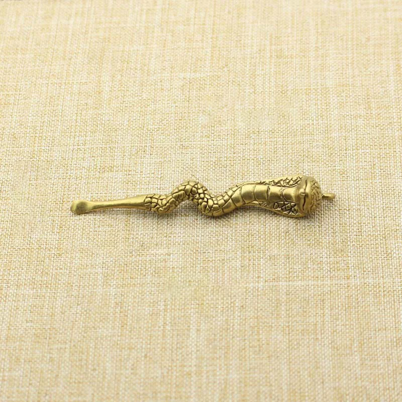 Ретро латунная Кобра с ушками брелок для ключей автомобиля подвеска ювелирные