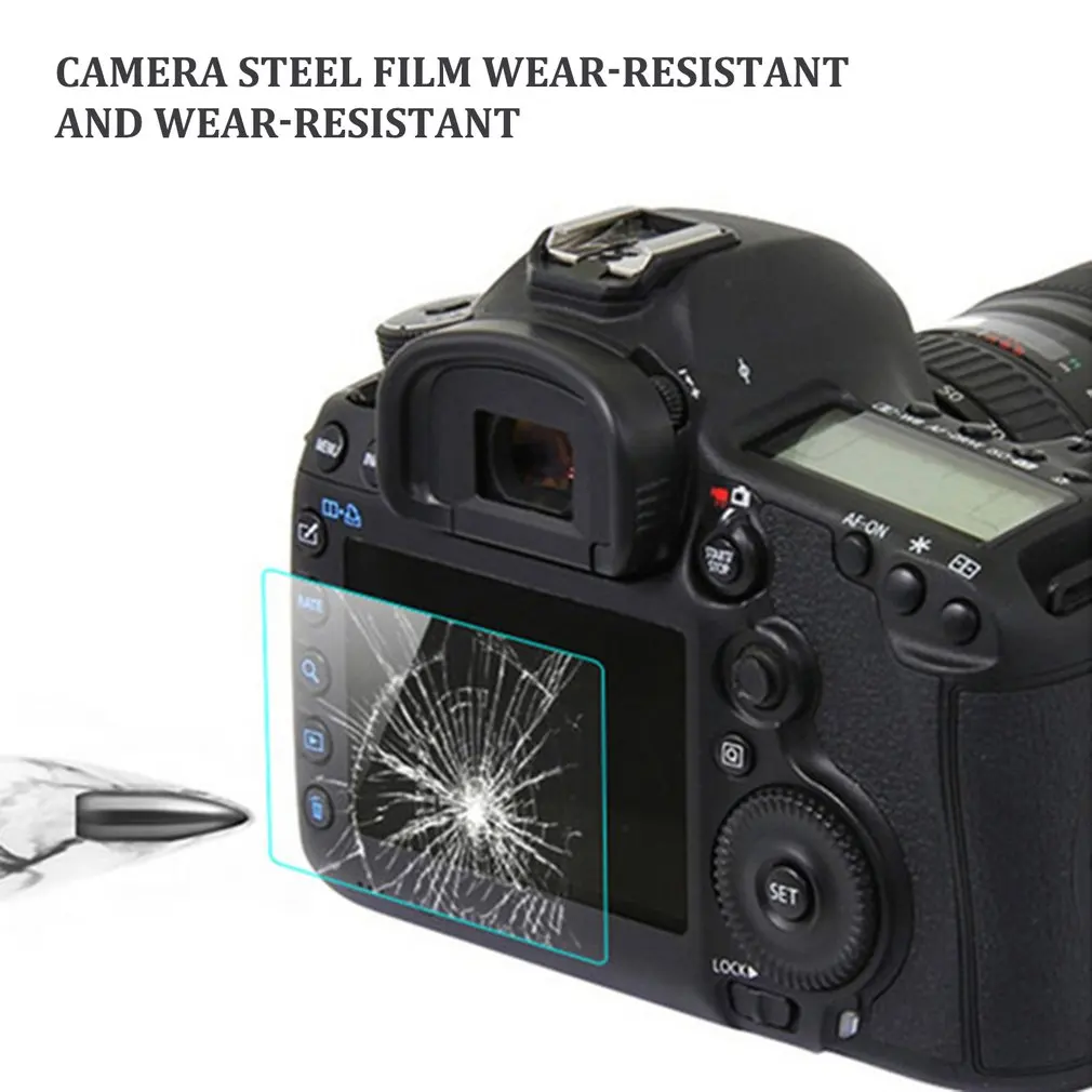 Защитная пленка для экрана закаленное стекло Canon 5D Mark III IV EOS 6D 7D II 100D/M3 200D 650D 1200D SX600