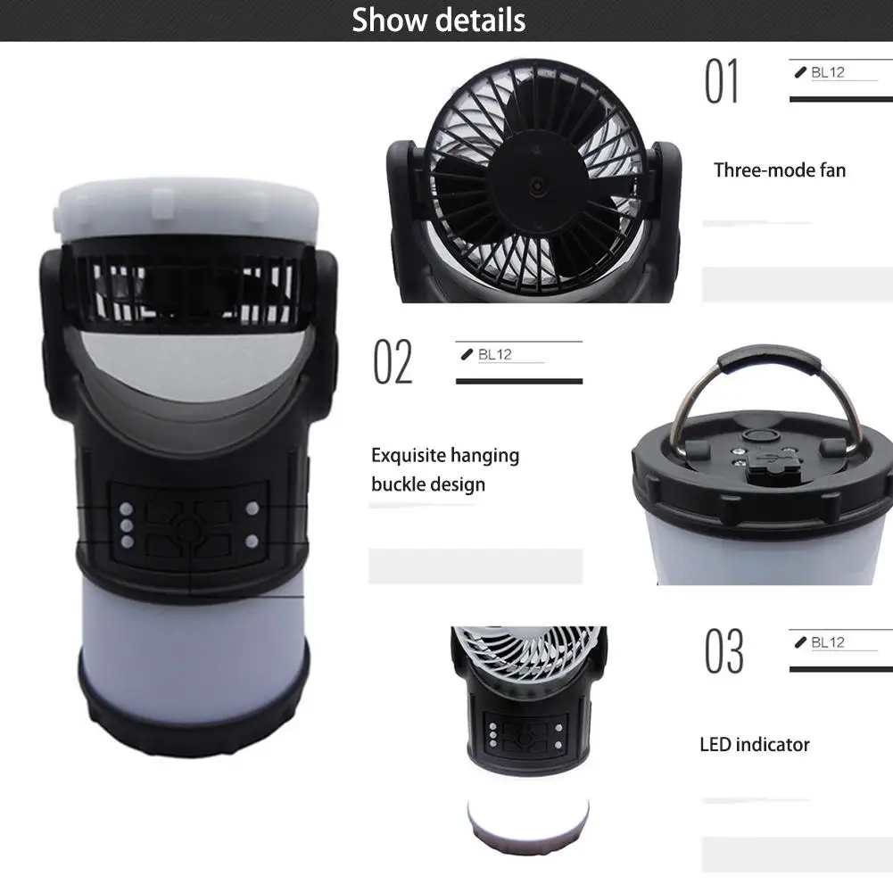 

Multifunctional LED Camping Light with Anti-mosquito Fan