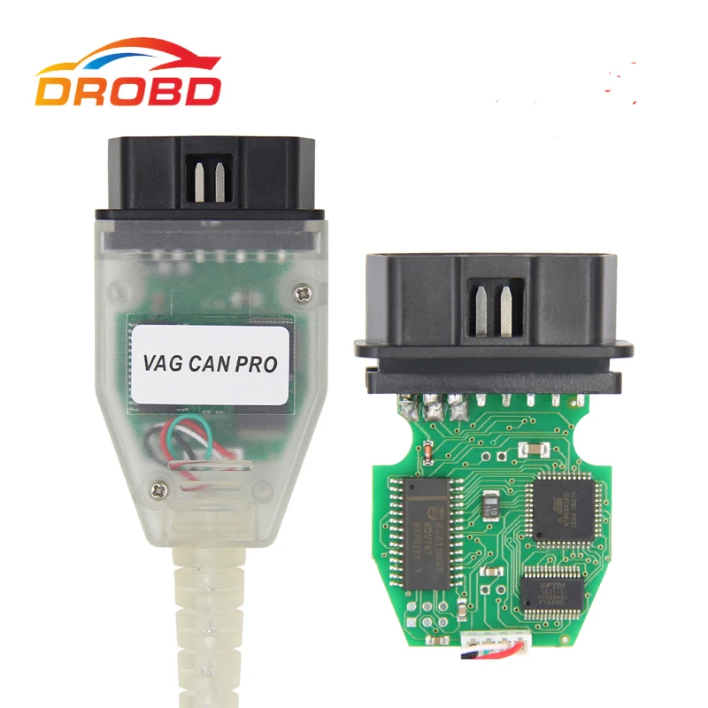 VAG-escáner de diagnóstico CAN PRO V5.5.1 con Chip FTDI FT245RL, VCP, OBD2, interfaz USB, compatible con Can Bus, UDS, K Line, funciona para AUDI/VW
