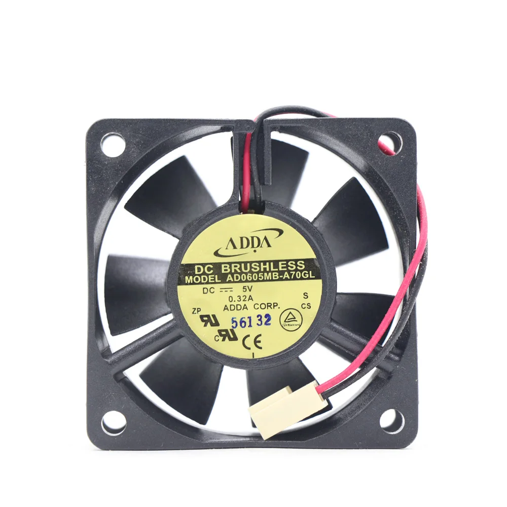 

ADDA AD0605MB-A70GL 60*60*25 мм DC инвертор вентилятор 5V 0.32A промышленного шкафа вентилятор