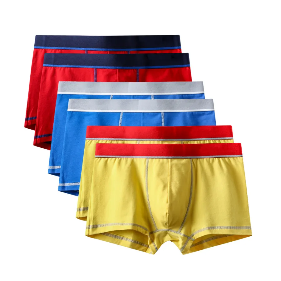 6Pcs A0608 Mix B31 6 шт./лот, фирменное качество,, новые модные сексуальные хлопковые шорты, мужские боксеры, шорты, мужское нижнее белье, мужские трусы, мужская одежда - Цвет: 6Pcs A0608 Mix B31