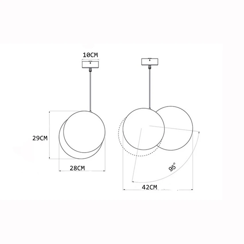 Светодиодный подвесной светильник в стиле пост-модерн лампа для коридора