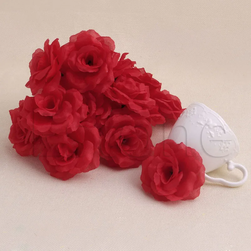 

20Pcs Roses Artificial Silk Flower Heads DIY Small Bud Party Wedding Home Decor