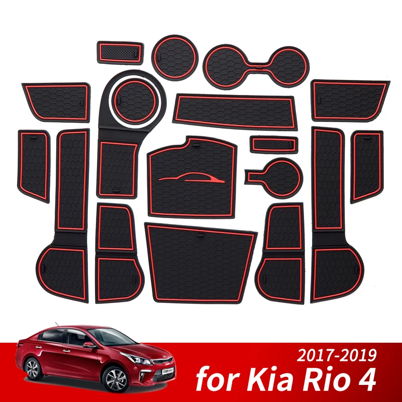 Антискользящий коврик ZUNDUO для подставки под ворота Kia Rio X Line RIO 4 2017 2018 2019 2020 RIO4