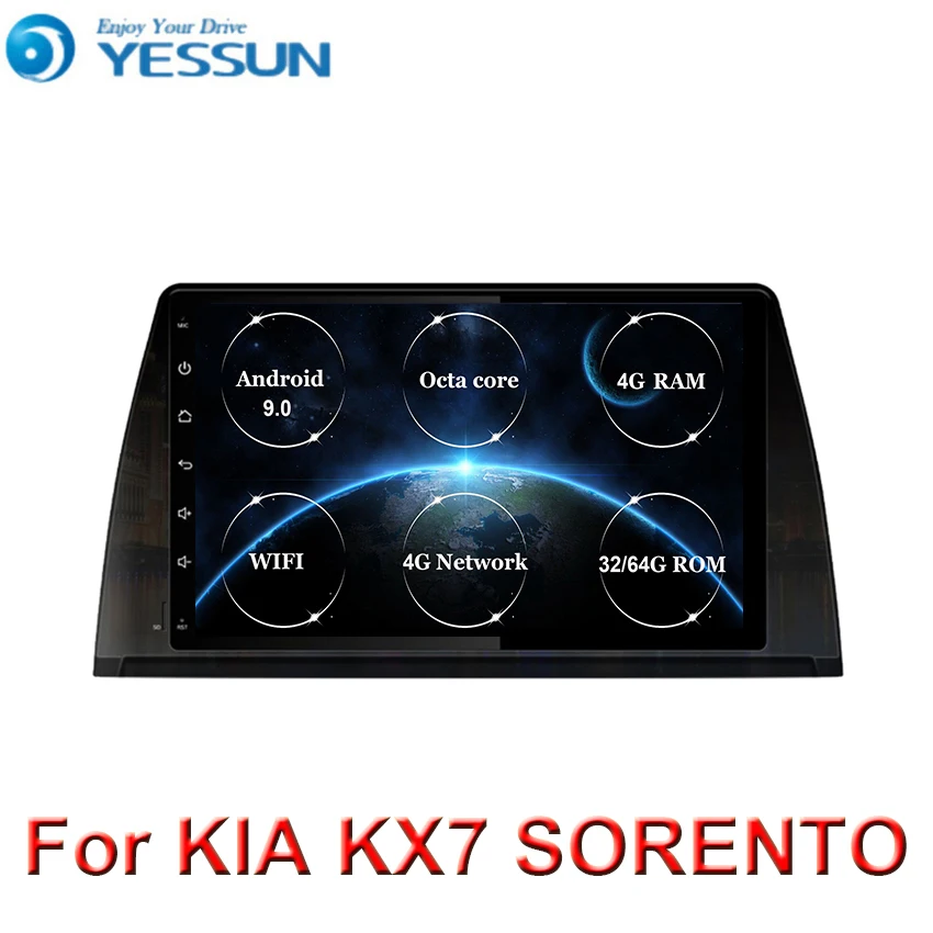 Автомобильный мультимедийный плеер 10 1 &quot android 9 0 для kia Sorento KX7 2017 2018 2019 стерео gps