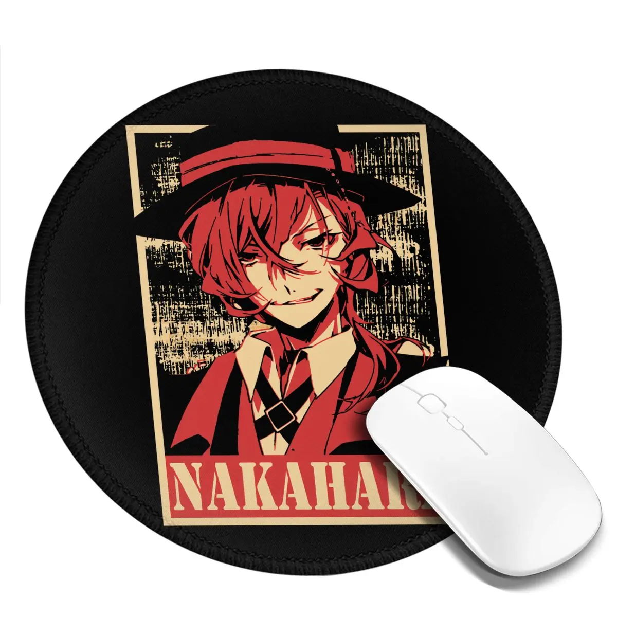 

Ranpo Edogawa Mouse Pad Bungou stray dogs Nakahara chuuya Armrest Best Mousepad Photo Office Rubber Original Mouse Mat