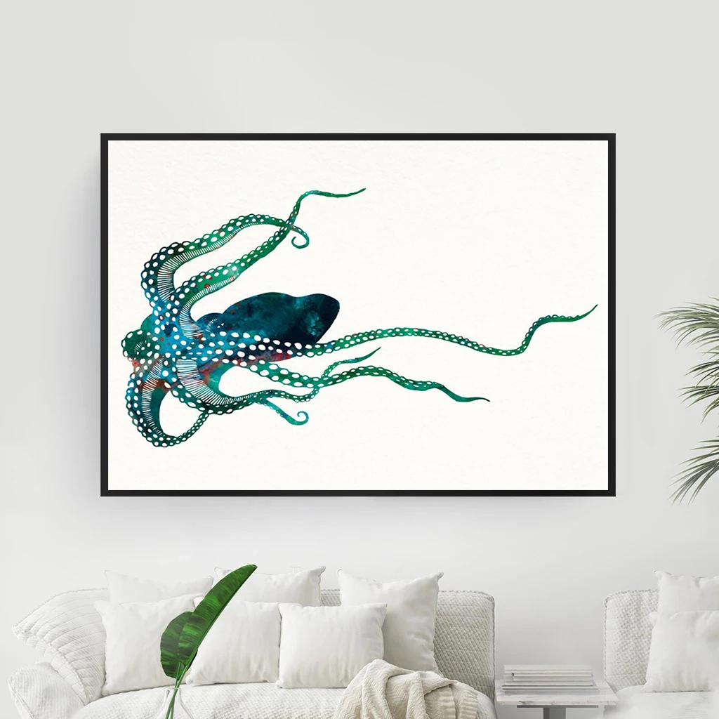 

Картина на холсте с изображением морских животных