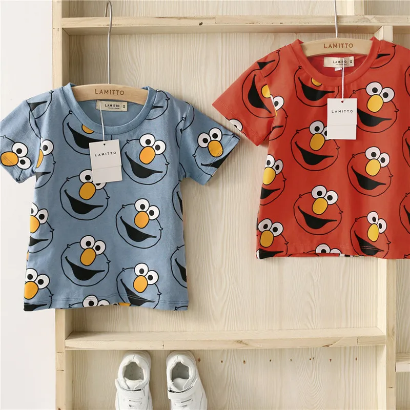 Летняя одежда Tonytaobaby новая хлопковая футболка с короткими рукавами для мальчиков