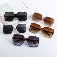 New Luxury Oversize Square Sunglasses Women Vintage Brand Big Frame Women Sun Glasses Fashion Gradient Female Glasses Hot Sale