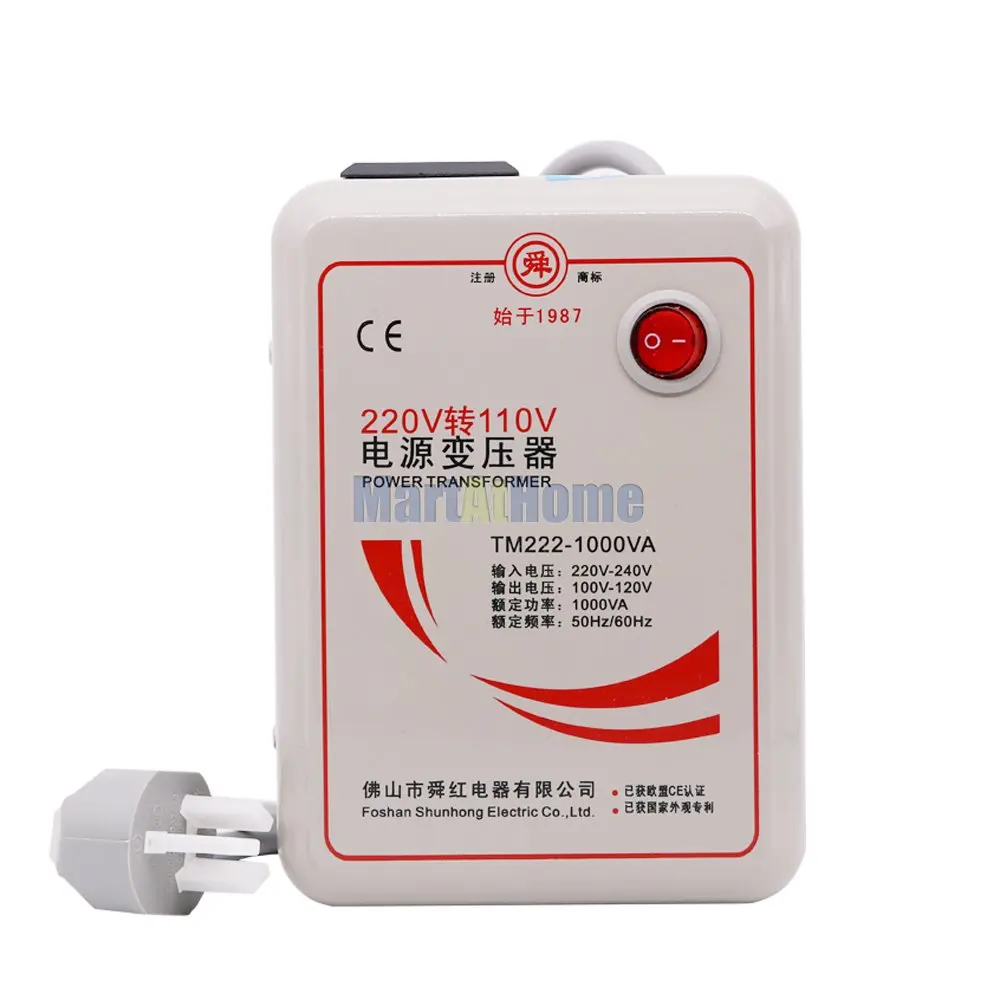 1000 Вт преобразователь напряжения трансформатор 220 В до 110 Шаг вниз/110