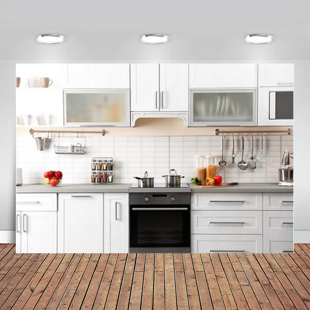 Белый фон для кухни в европейском стиле сетевой красный якорь прямой трансляции