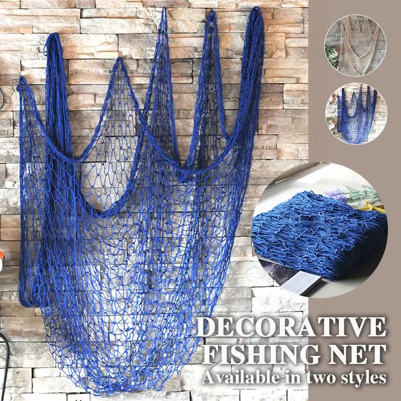 

Hemp Rope Decorative Ceative Decorative Fishing Net Nautical Ocean Theme Home Decor Hanging Net Decor Nets Wall Decoration
