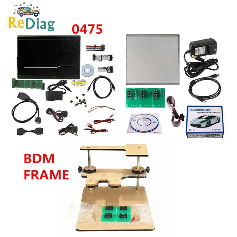 Новейшая версия fgtech V54 0475 с светодиодный рамка фонового режима отладки BDM 100