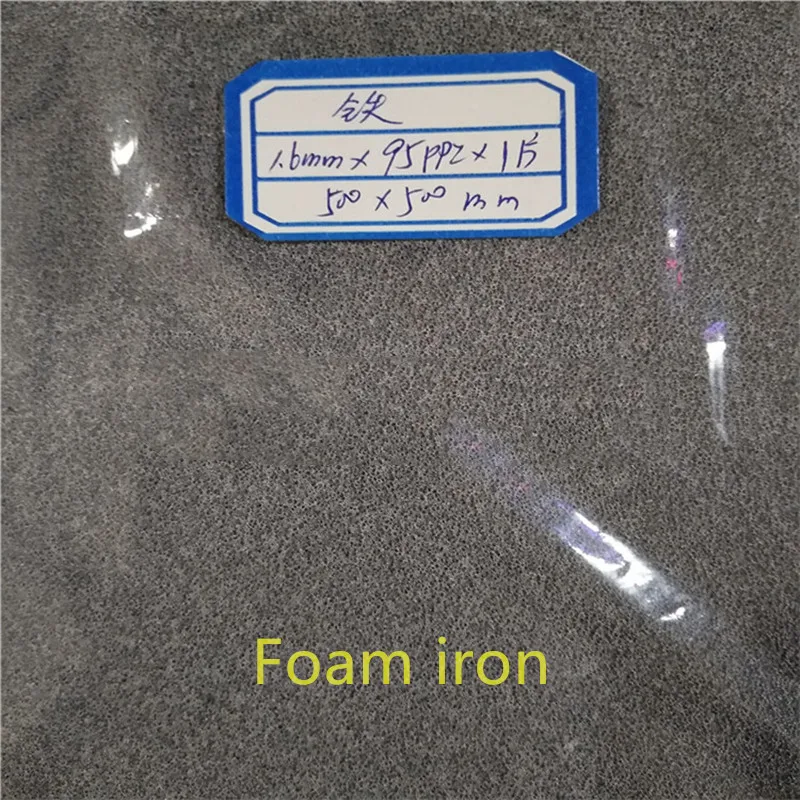 Pure foam iron/Battery electrode material iron foam/High temperature resistant filter sponge experimental |