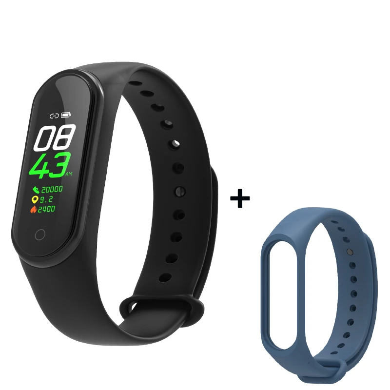 As shown7 Smart Fitness Bracelet M4 Tracker Waterproof Pedometer Blood Pressure Watch Support Multi-Languauge Wristband For Men Women Kids - Цвет: As shown7