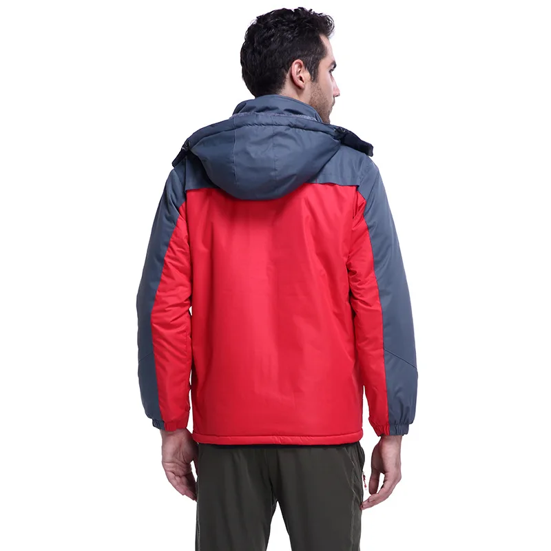 Новые мужские зимние теплые куртки с капюшоном для походов на лыжах мужская