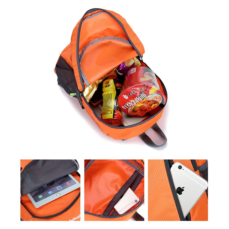 Ультра светильник посылка из кожи складной рюкзак для путешествий