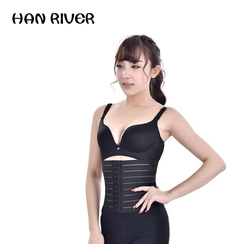 2017 четыре секции полого дышащего пояса для живота без изгибов женский