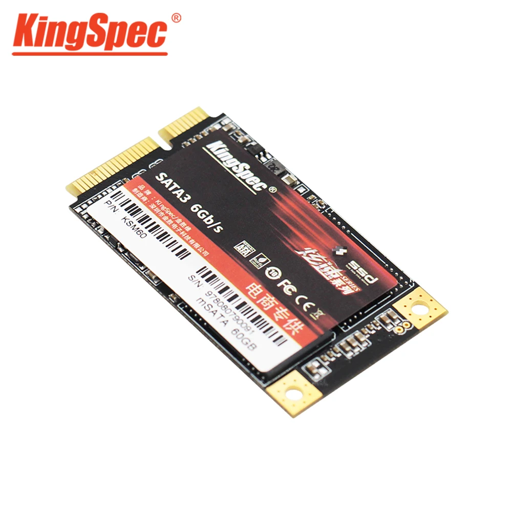 KingSpec Msata Внутренний твердотельный жесткий диск SATA III 128 ГБ 256 512 1 ТБ 2 SSD для ноутбука
