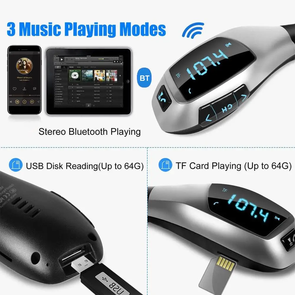 Универсальный автомобильный комплект Bluetooth X5 с ЖК дисплеем гарнитура громкой