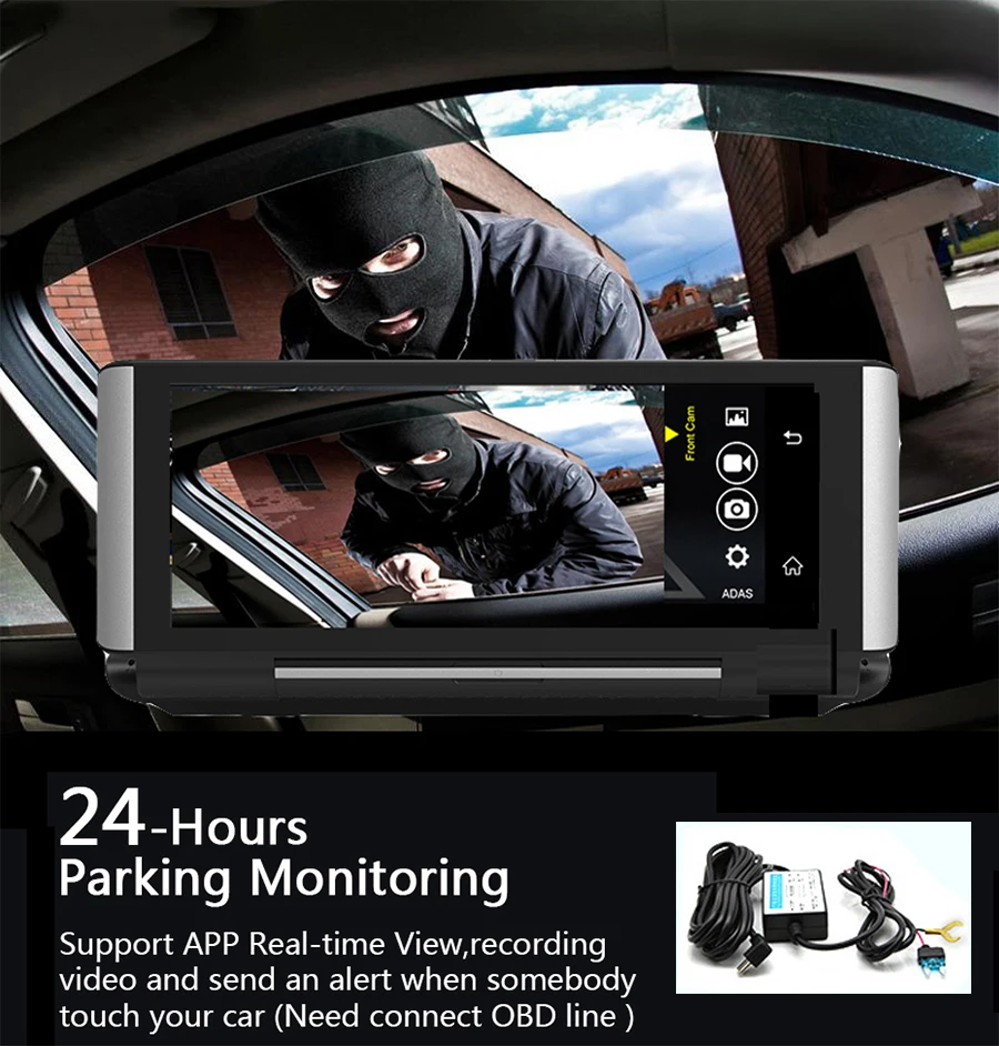 Anfilite 6,8" Android 4G gps навигатор Автомобильный видеорегистратор 1080P видео рекордер видеорегистратор с Wi-Fi Buletooth ADAS