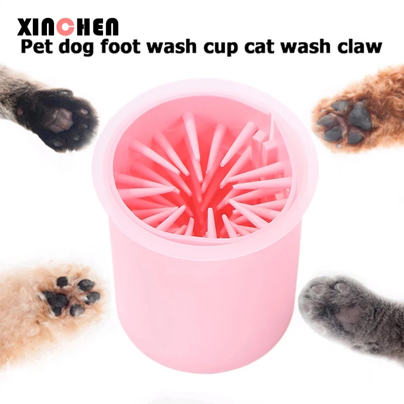XINCHEN Pet приспособление для очистки лап чашки Мягкие силиконовые расчески