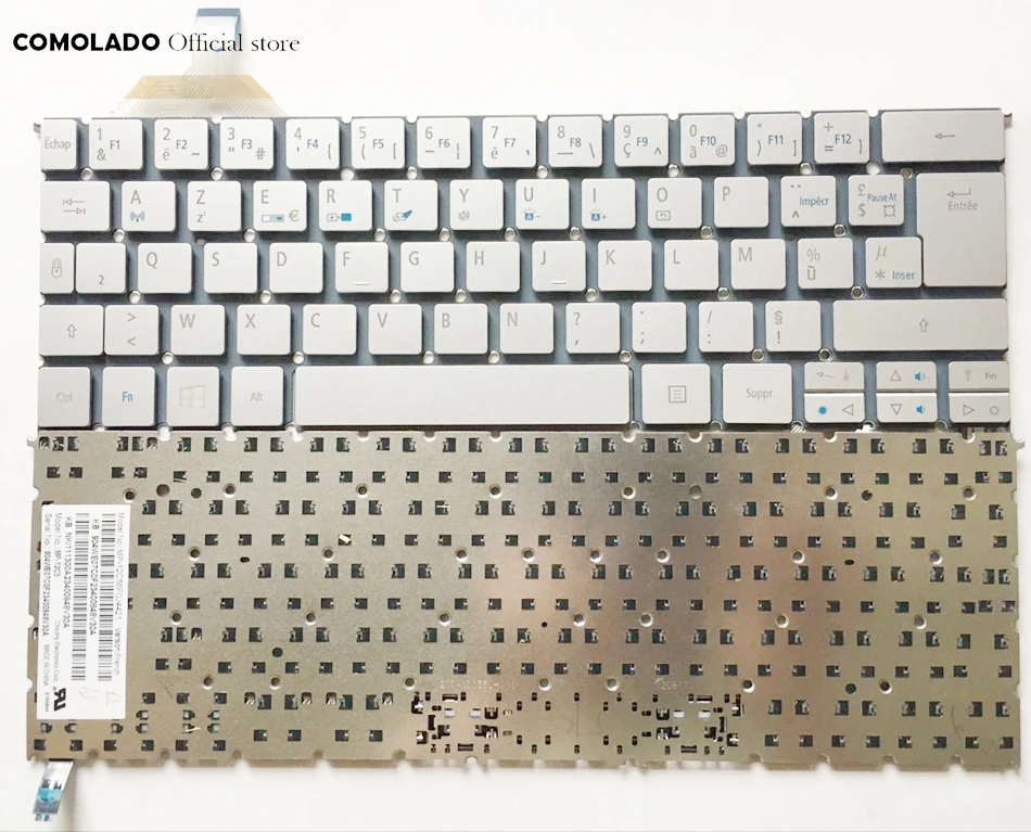 Французский Итальянский японский Немецкий Клавиатура для ноутбука с подсветкой