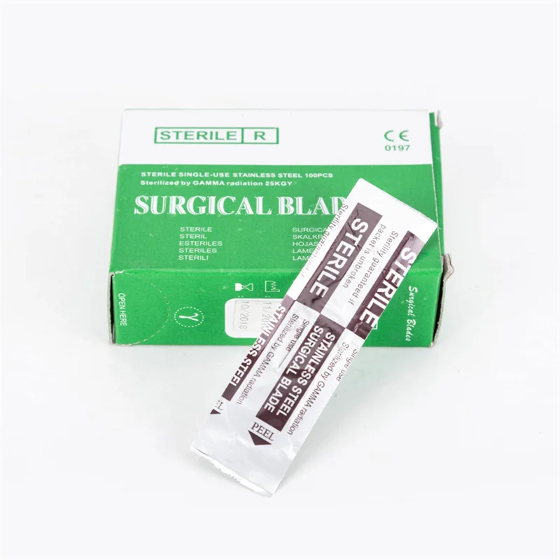 100 шт. стоматологические лезвия из углеродистой стали |
