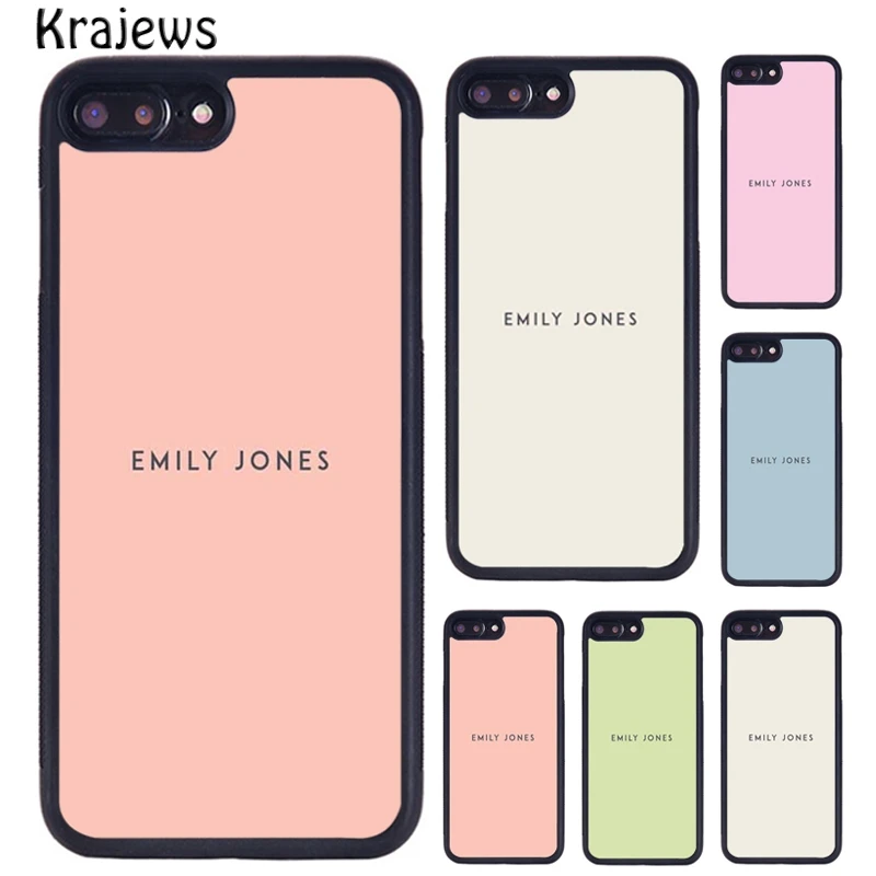 Оригинальный чехол для телефона с пастельным именем krajedies iPhone 5 6 S 7 8 Plus 11 Pro X XR XS Max