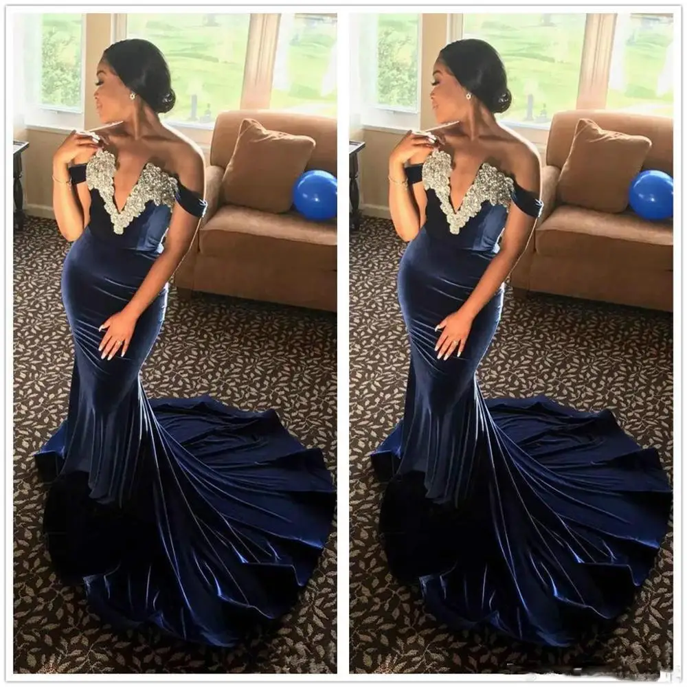 Женское платье-Русалка с открытыми плечами глубоким V-образным вырезом | Свадьбы