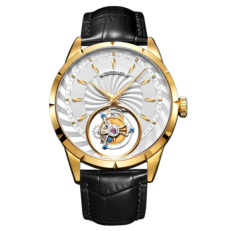 

Brand High-end Business Men Watch Automatic Mechanical Tourbillon Wristwatch Male Hollow Perspective Mechanical Man Clock