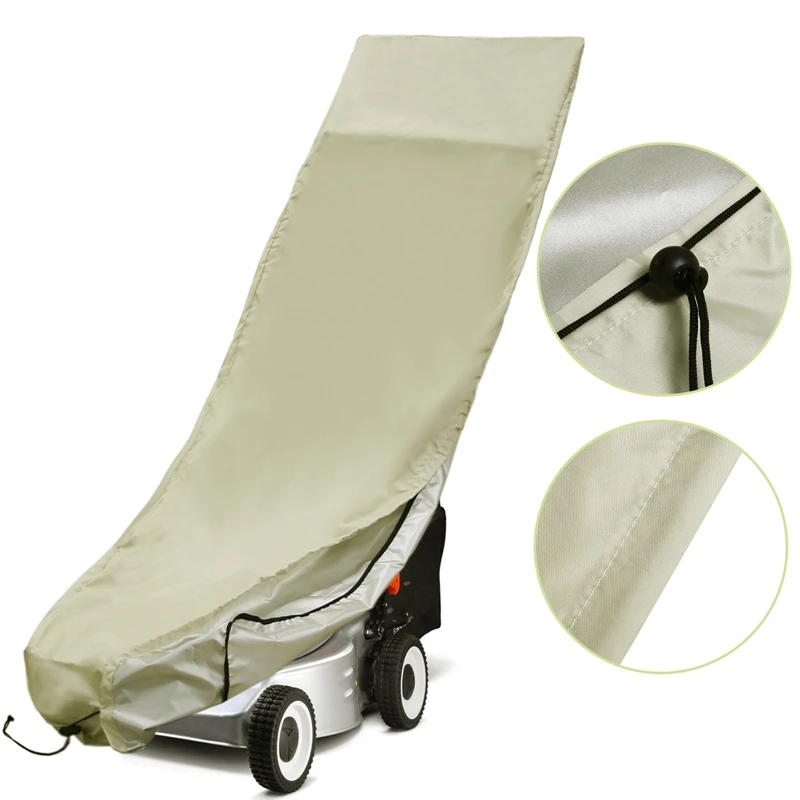 

Lawn Mower Cover Waterproof Push Mower Cover, Fit Push Lawn Mower Cover with Drawstring & Windproof Buckle