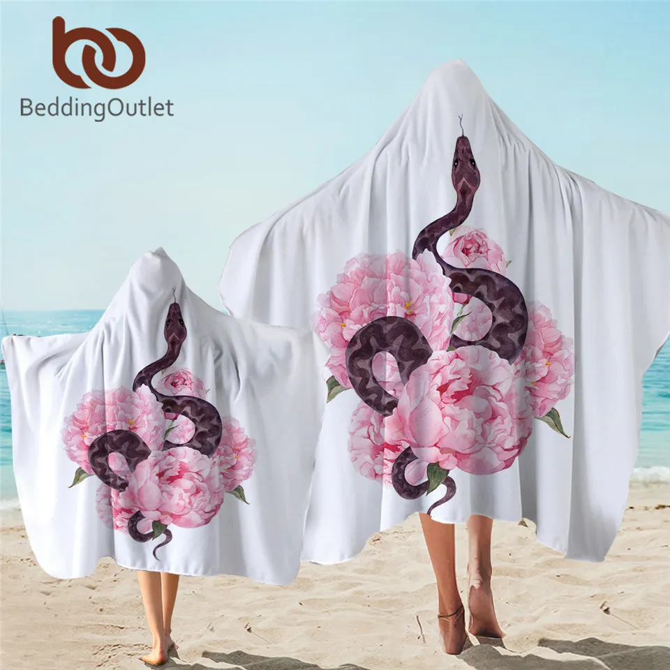 BeddingOutlet Eagle Hooded Towel Geometric Microfiber Bath Hoodie for Adult Galaxy Wearable Beach Wrap Night Sky Blanket |
