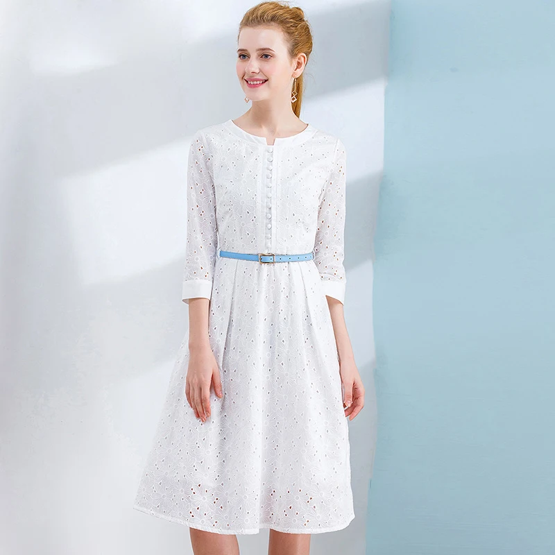 Только плюс женское весеннее платье цветочный орнамент трапециевидный силуэт на