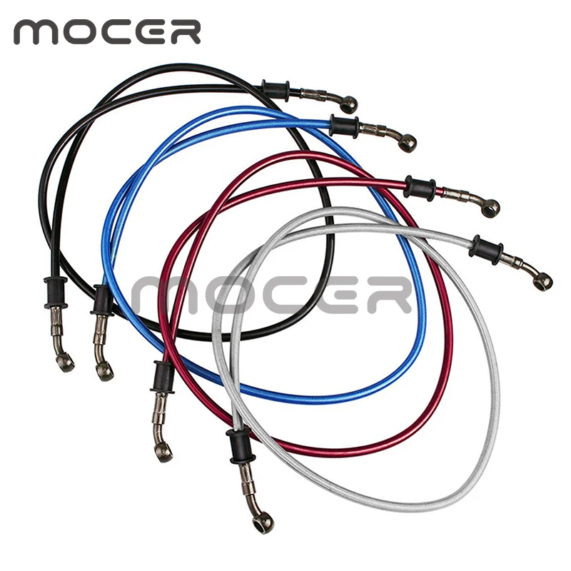 

New 50cm-120cm Motorcycle Brake Oil Hose Line Pipe Hydraulic Reinforced Stainless Steel Braided Universal non-flammable#297005