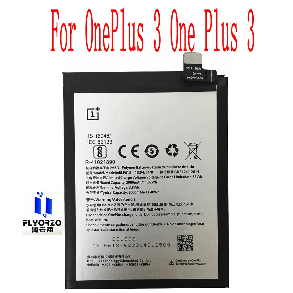 

Brand new 3000mAh BLP613 Battery For OnePlus 3 One Plus 3 Mobile Phone