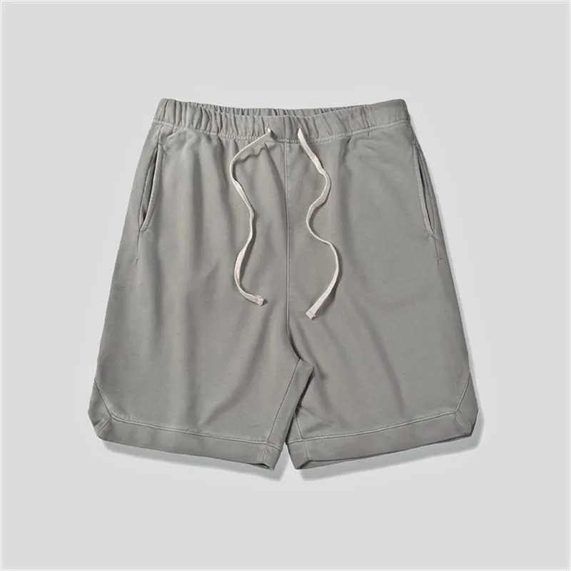 

Washed Cotton Vintage Sweat Shorts Summer Elastic Waist Jogger Short