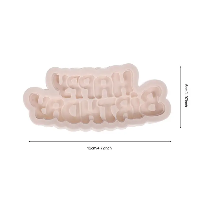 

2pcs Silicone Happy Birthday Fondant Letters Numer Mold Baking Sugar Craft Candy Chocolate Mould Cake Decorating Tools