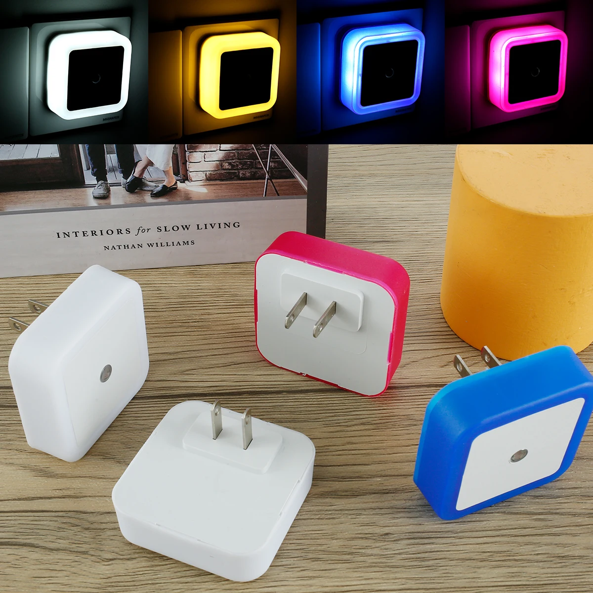 LED Night Light Sensor 110 220V 5W Plug-in Adjustable Brightness Wall with 360° Beam Angle 50000h Lifespan Induction | Лампы и