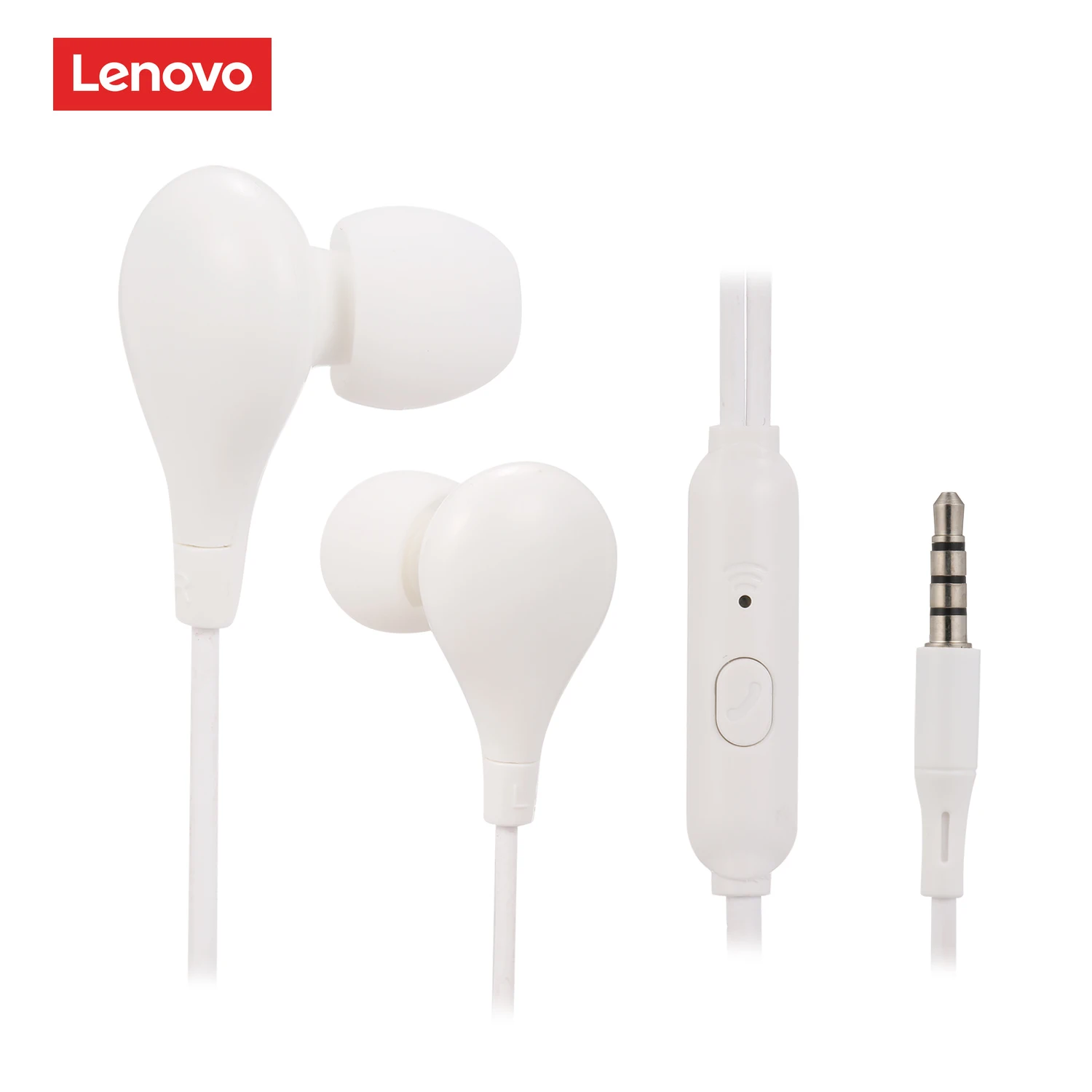 Оригинальная Проводная стереогарнитура Lenovo HF160 с разъемом 3 5 мм универсальный