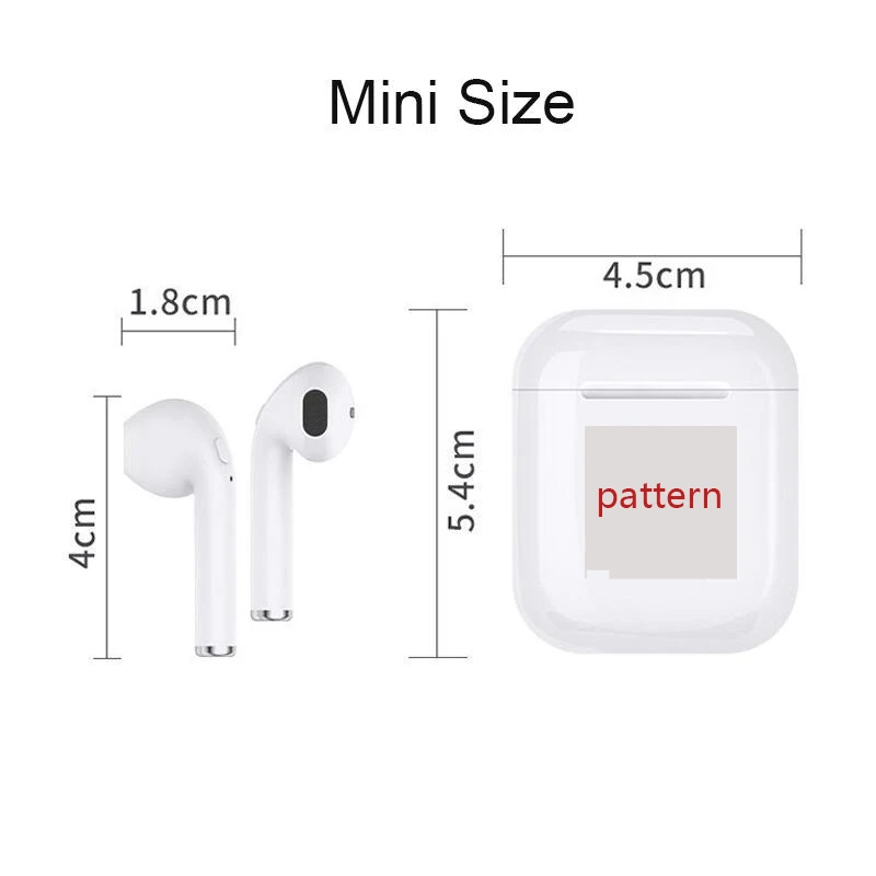 Wireless Bluetooth earphones i9s tws Headsets Earbuds 5.0 earpieces Helicopter Shark | Электроника