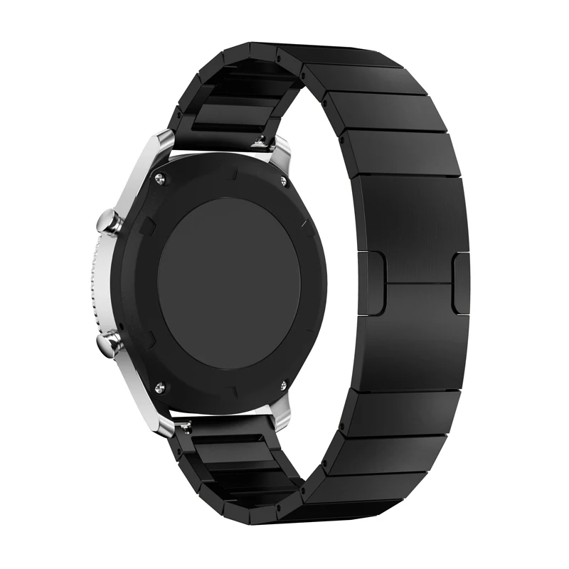 22 мм 20 мм ремешок для часов samsung galaxy watch gear s3 frontier 46 мм 42 мм huawei GT часы из нержавеющей стали Бабочка Пряжка ремешок