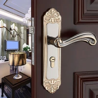 new european style interior door lock modern minimalist bedroom solid wood door lock bearing mute room door handle lock