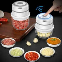 electric kitchen garlic mini processor electric meat grinder processor meat grinder chopper crusher rechargeable blender gadget